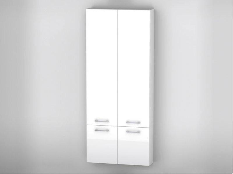 Badea Classic Hochschrank mit Wäschekorb | 4 Türen