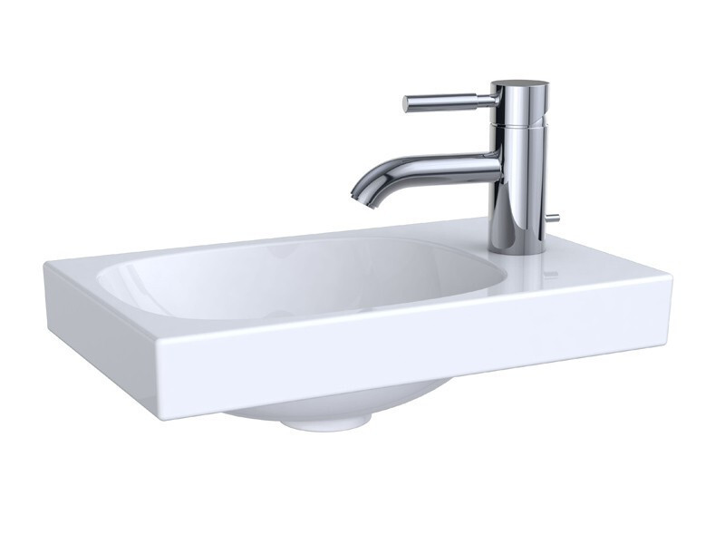 Geberit Acanto Handwaschbecken, assymmetrisch