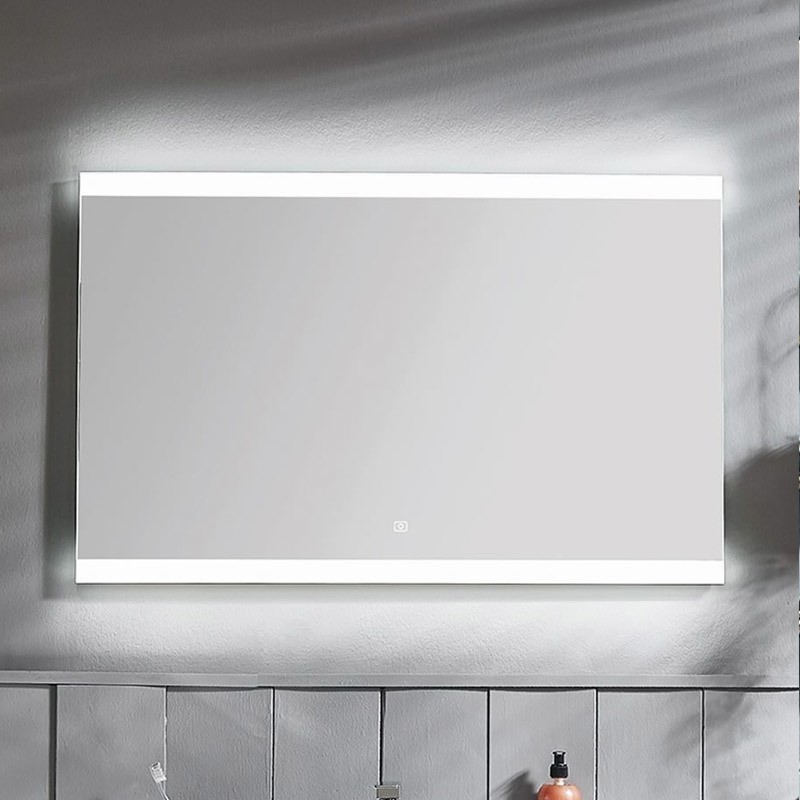 Laguna Flächenspiegel | LED-Acrylstreifen oben und unten