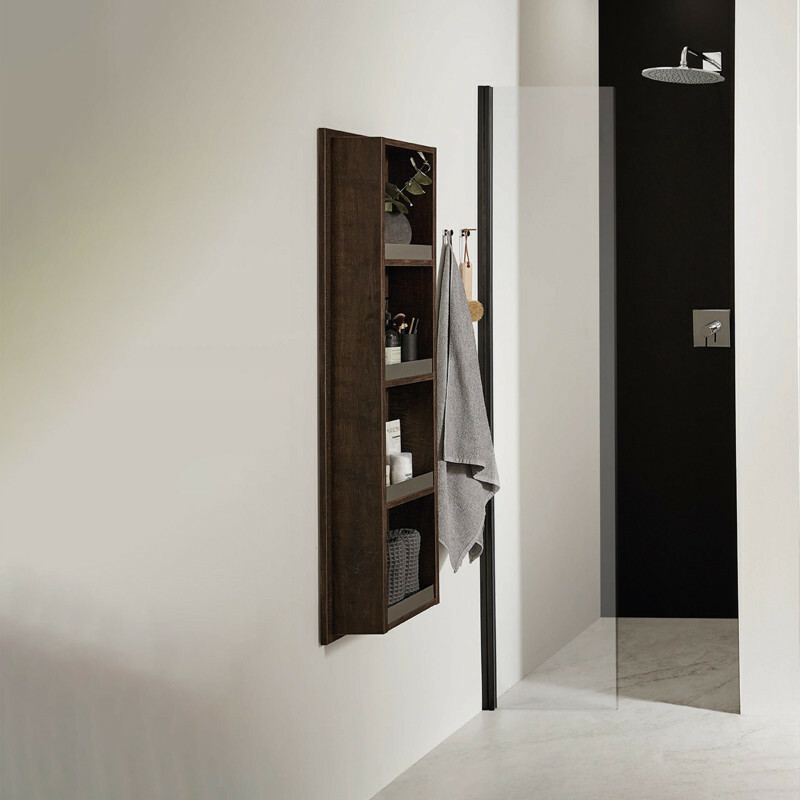 Laguna Mittelschrank-Regal mit farbigen Frontblenden