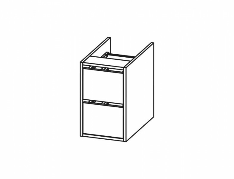 Pelipal Pcon compact Unterschrank | 2 offene Laden