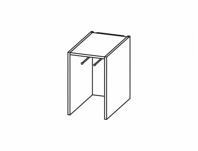 Pelipal Pcon compact Unterschrank | offen mit Handtuchhaltern