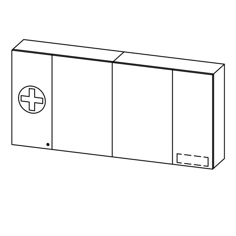 Pelipal Vario Select Spiegelschrank mit 2 Funktionen 3+4 | 4 Türen