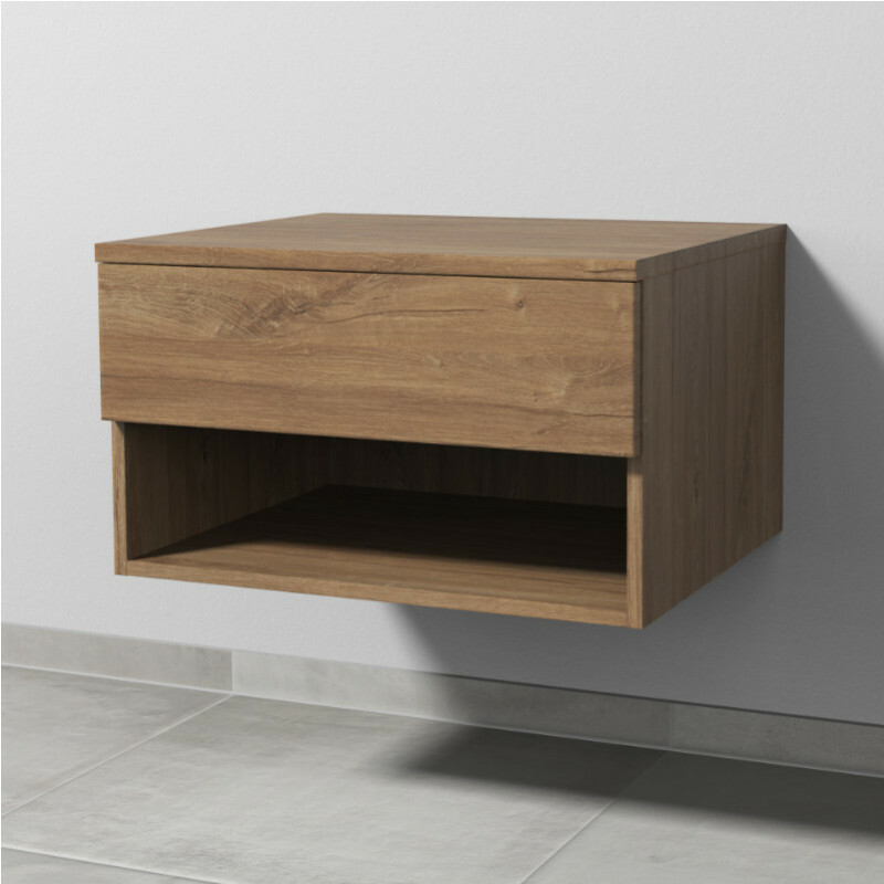 Sanipa 2morrow Unterschrank Variabel | Höhe 340 mm | 1 Auszug, 1 offens Fach