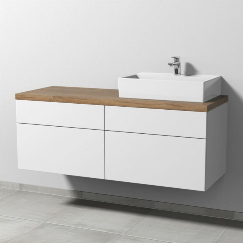 Sanipa 2morrow Waschtischkonsole mit Unterbau für V&B Memento WT 140,4 cm | Rechts