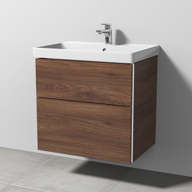 Sanipa 3way Waschtischunterschrank für Villeroy & Boch Avento Waschtisch 650 mm | 2 Auszüge