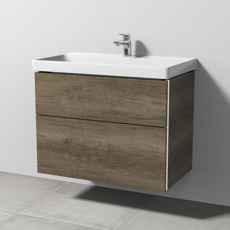 Sanipa 3way Waschtischunterschrank für Villeroy & Boch Avento Waschtisch 800 mm | 2 Auszüge