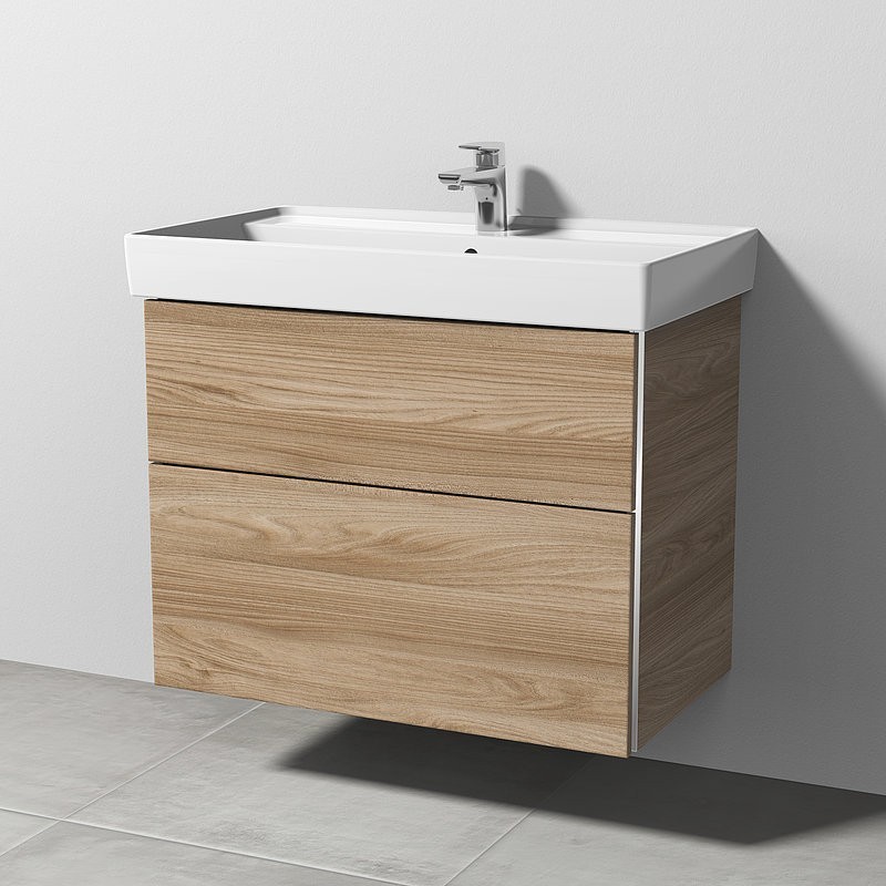 Sanipa 3way Waschtischunterschrank für Villeroy & Boch Collaro Waschtisch 800 mm | 2 Auszüge