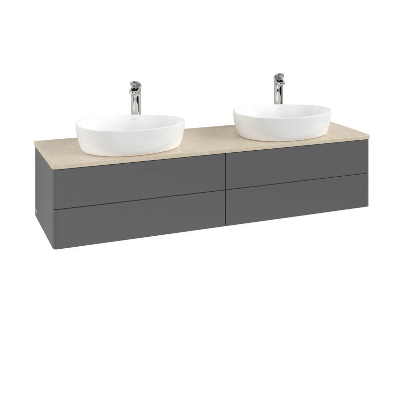 Villeroy & Boch Antao Waschtischunterschrank für 2 Aufsatzbecken | 4 Auszüge | 1600 mm