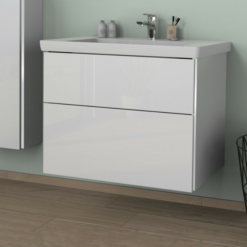 Villeroy & Boch Subway 3.0 Keramik-Waschtisch mit Sanipa 3way Unterschrank 800 mm | 2 Auszüge