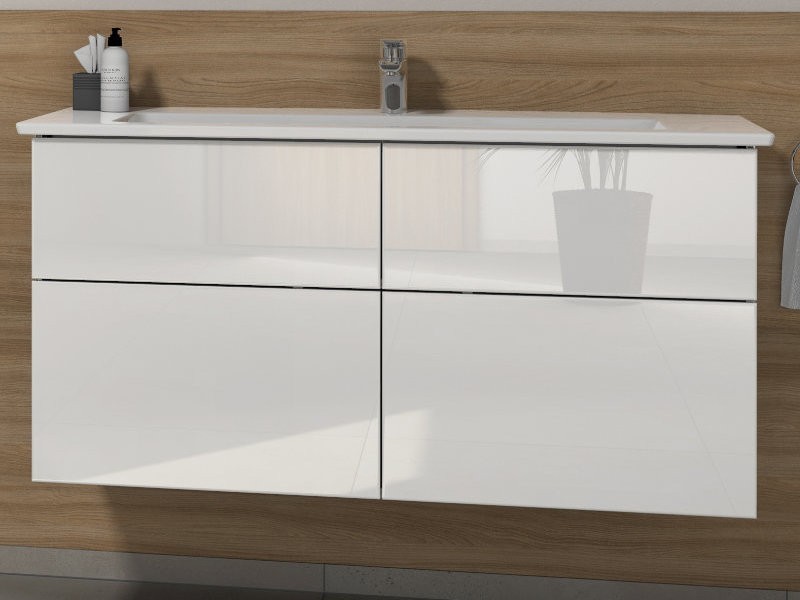 Villeroy & Boch Venticello Keramik-Waschtisch mit Sanipa 3way Unterschrank 1200 mm | 4 Auszüge