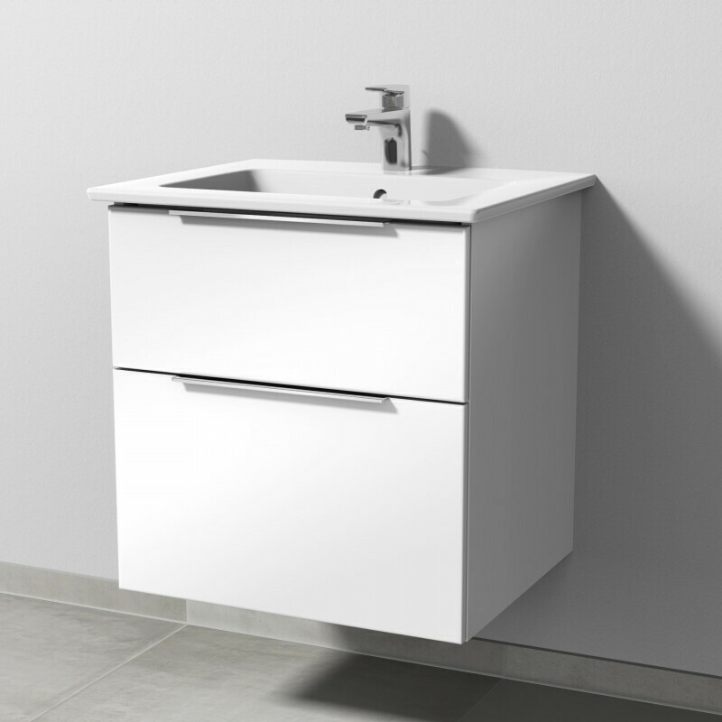 Villeroy & Boch Venticello Keramik-Waschtisch mit Sanipa 3way Unterschrank 600 mm | 2 Auszüge