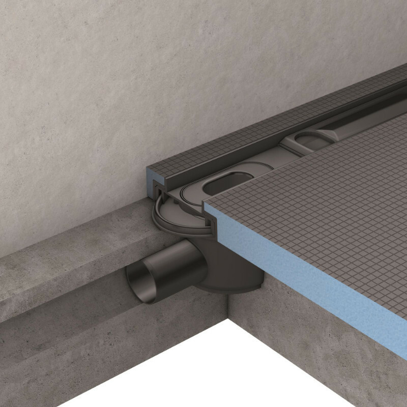 Wedi Fundo Rinnenablauf Mini Max, waagerecht, DN 40 extraflach