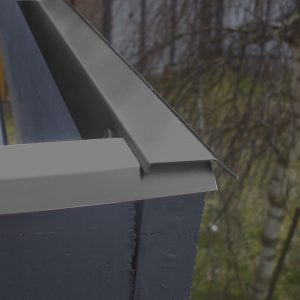 Blendenabdeckung für Gartenhäuser anthrazit (1 Stück, Typ 1b bis 30 mm Breite)