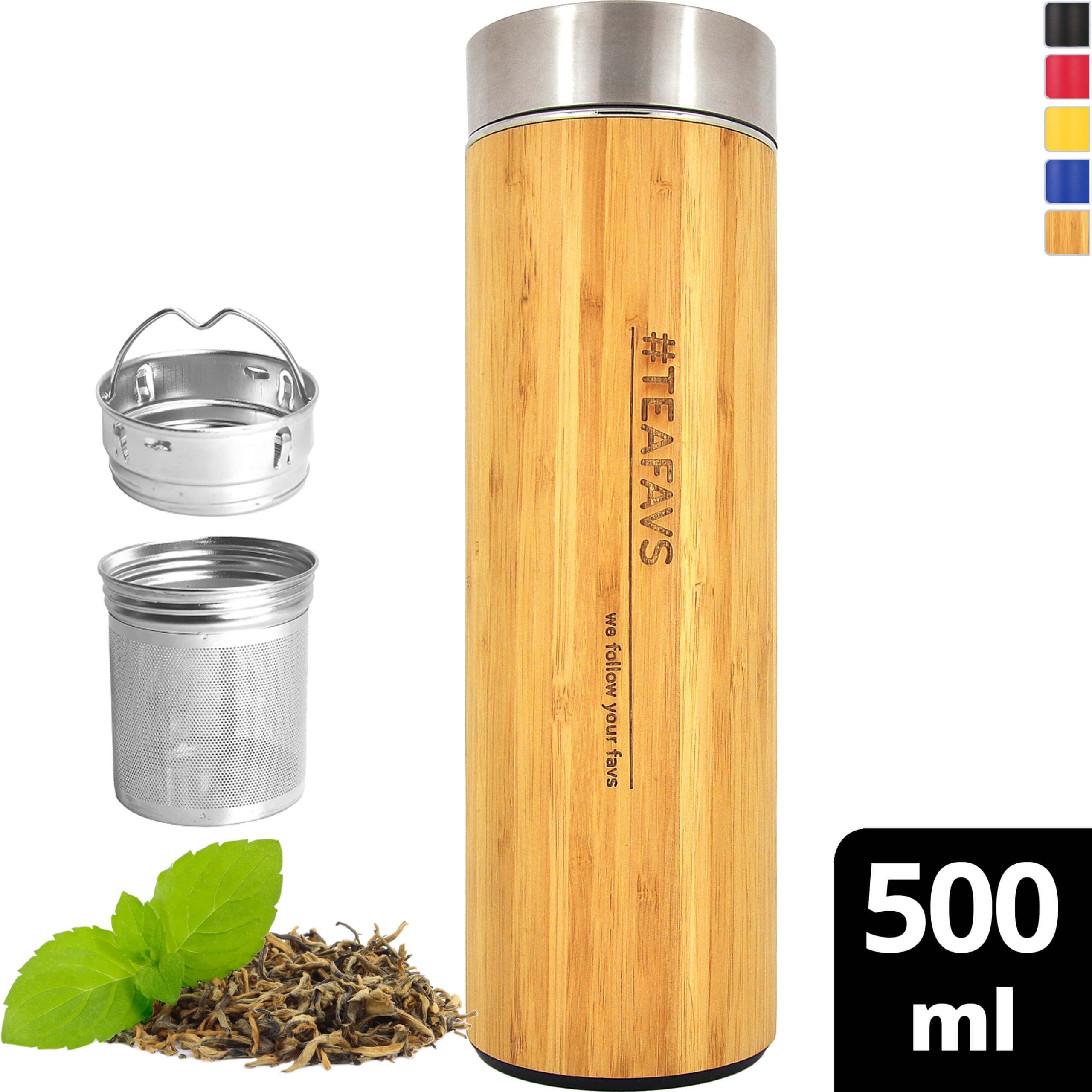 Thermobecher 500ml Bambus