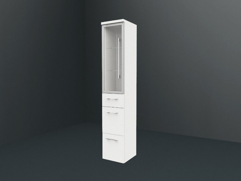 b·collection b·brace Hochschrank | 1 Rauchglastür | 1 Schubkasten | 2 Auszüge