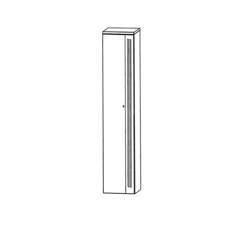 b·collection b·brace Hochschrank | 1 Spiegeltür