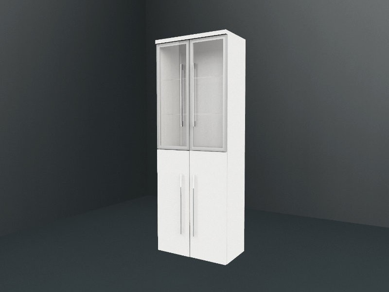 b·collection b·brace Hochschrank XXL | 2 Rauchglastüren | 2 Türen