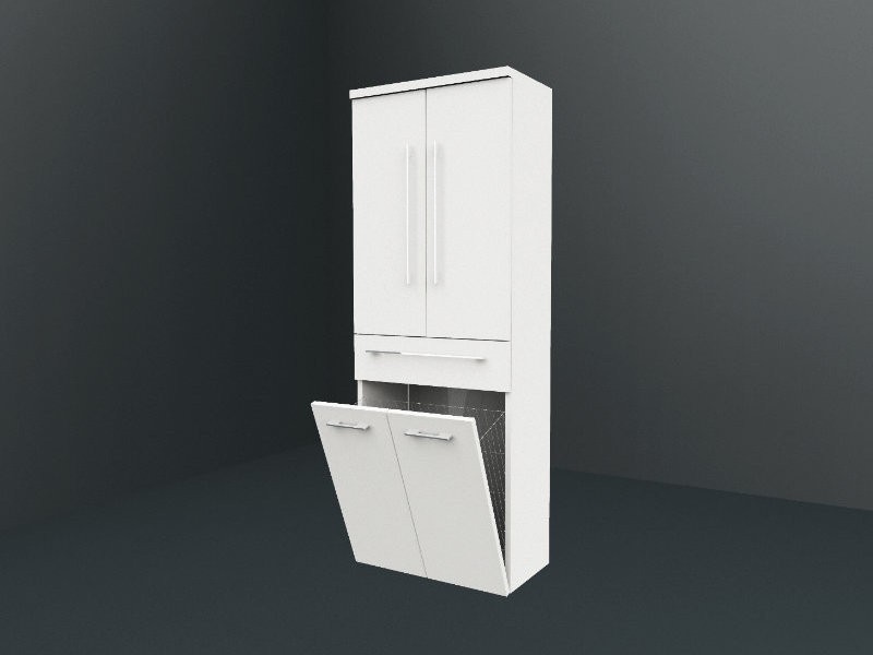 b·collection b·brace Hochschrank XXL | 2 Türen | 1 Schubkasten | 1 Wäschekippe
