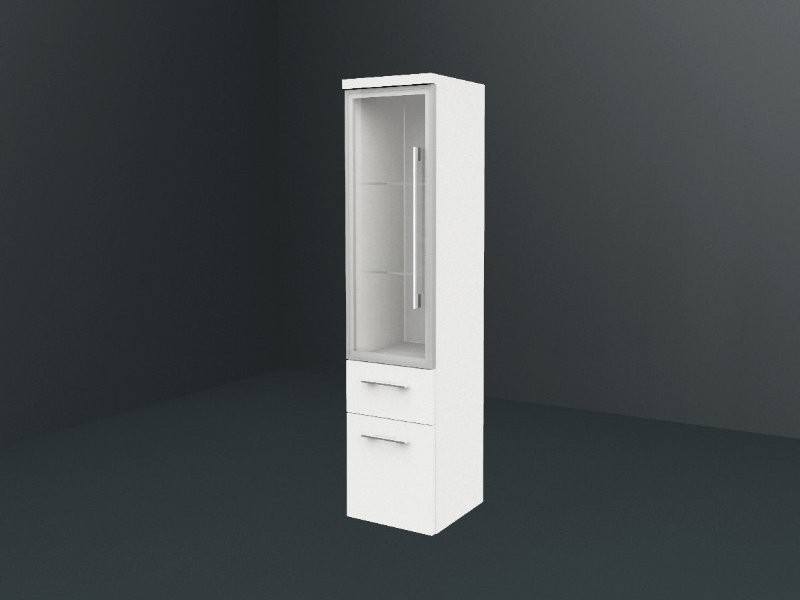 b·collection b·brace Mittelschrank | 1 Rauchglastür | 1 Schubkasten | 1 Auszug