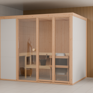 Bertilo Sauna Model 3 Large white – 58 mm Bertilo Sauna Model 3 Large white – 58 mm