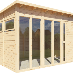 Bertilo Element-Gartenhaus Pentus 3 Office – 19 mm