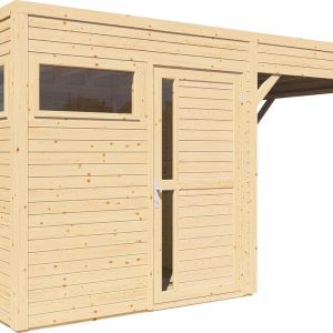Bertilo Element-Gartenhaus Cubus 2 Lounge – 19 mm