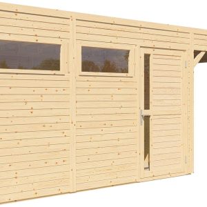 Bertilo Element-Gartenhaus Cubus 3 Lounge – 19 mm