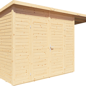 Bertilo Element-Gartenhaus Timmo 4 Plus inkl. Anbaudach – 19 mm