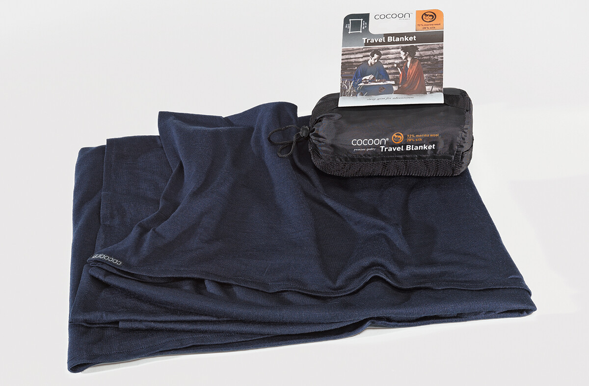 Reisedecke Travel Blanket Merino/Seide