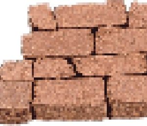 Mauer unregelmäßig rot 300 Stk