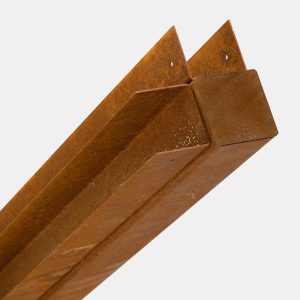 BambusBASIS Modul5 Eckpfosten Cortenstahl
