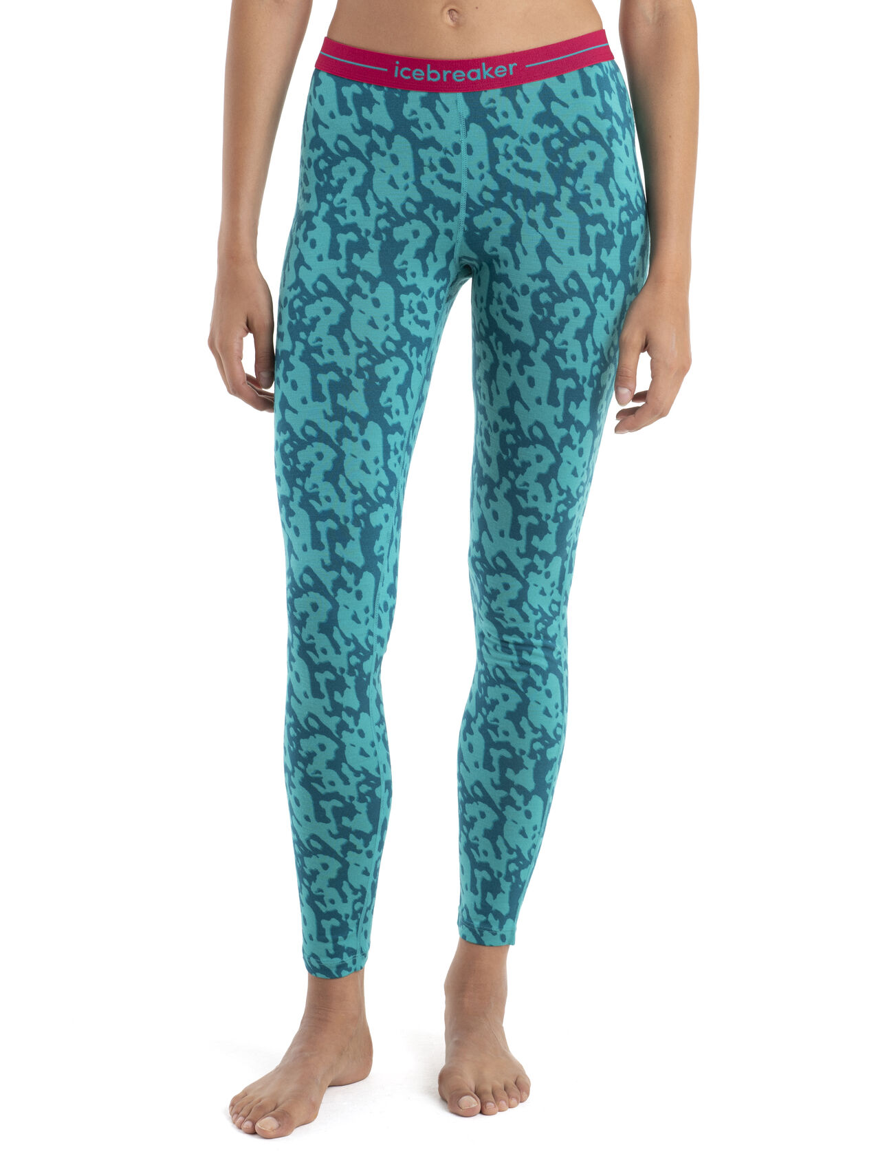 Damen Leggings W Merino 200 Oasis Leggings Macro Camo