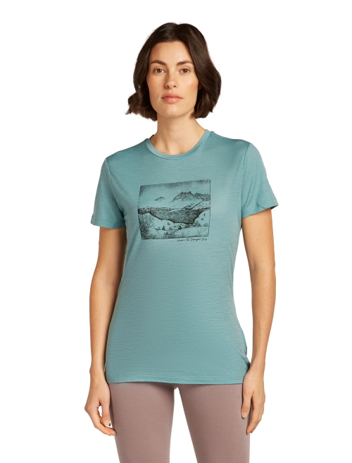 Damen T-Shirt Merino 150 Tech Lite SS Terrain