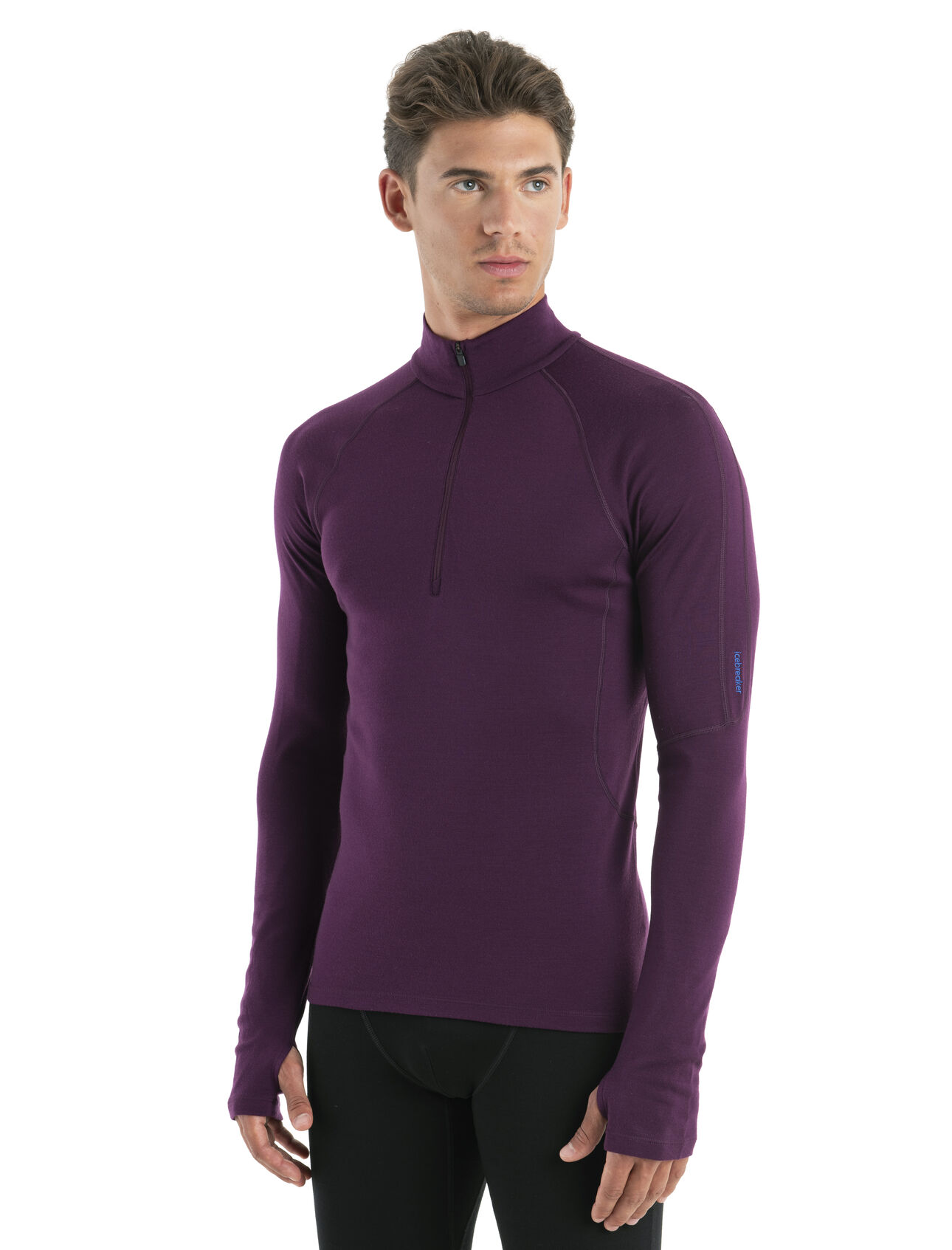 Herren Langarmshirt M 300 MerinoFine Polar LS Half Zip