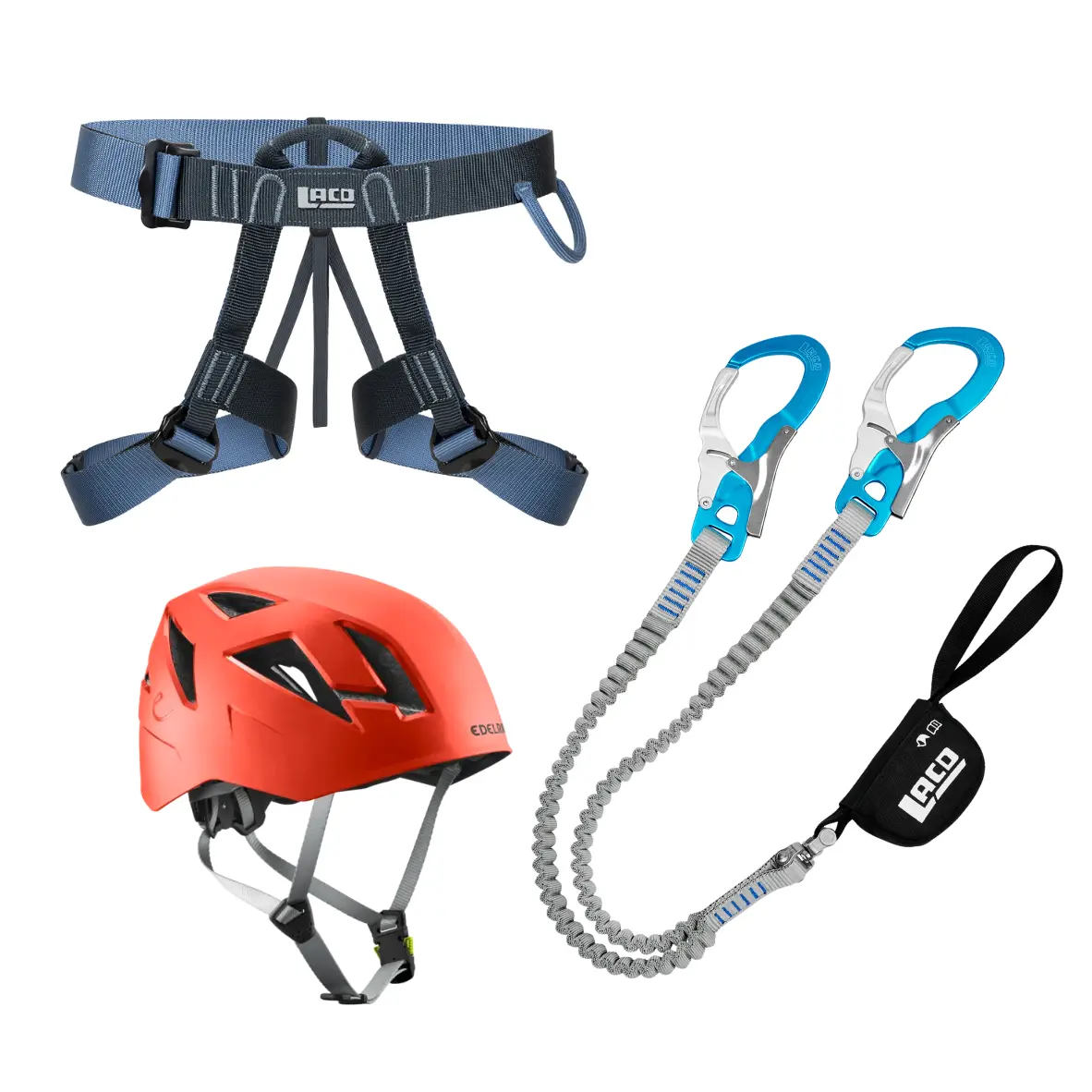 Klettersteigset – Klettersteigset, Gurt, Helm