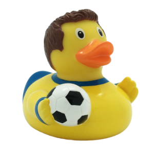 Fußballer Ente, gelb – design by LILALU