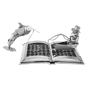 The old Man and The Sea Book Sculpture