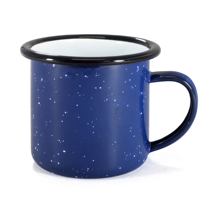 Emaille Espresso Tasse - 150ml blau
