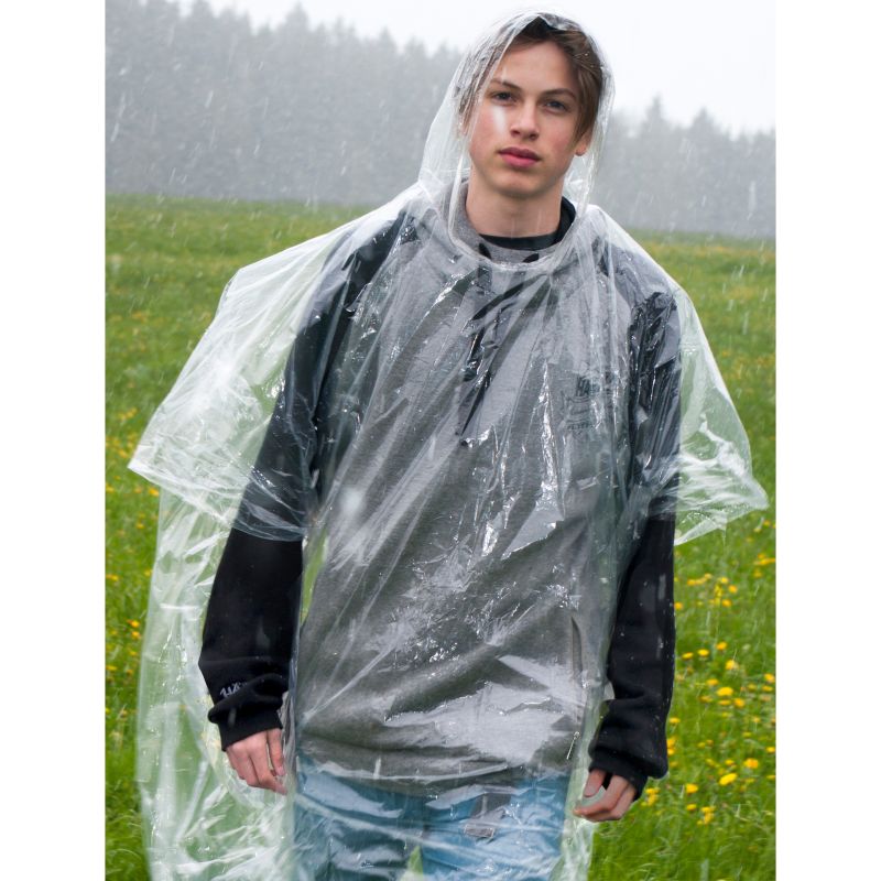 Festival & Notfall Regenponcho Transparent