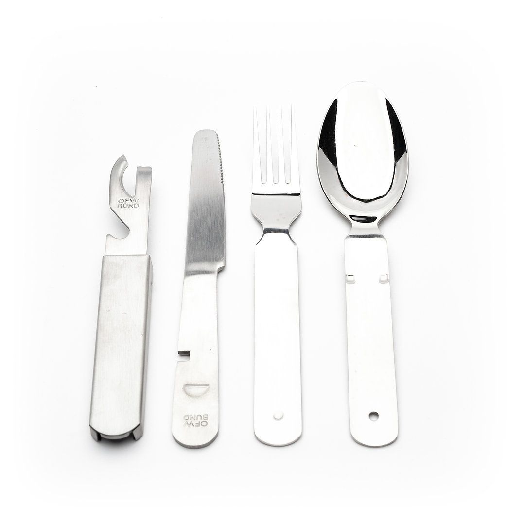 Besteckset BUND mit Tasche silber