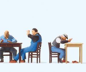US-Bahnpersonal in der Pause