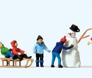 Weihnachtsmann, Kinder, Schne