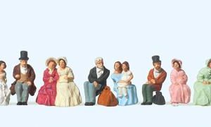 Sitzende Reisende um 1847