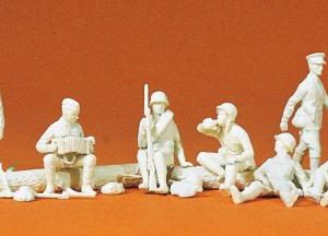 Rastende russische Infanterie