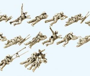 Infanterie liegend, im Gefech