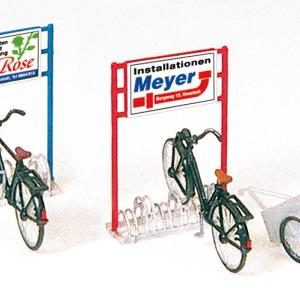 Fahrradständer, Fahrräder,