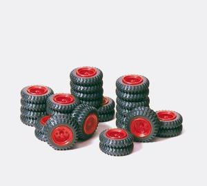 Räder-Set Zirkus Krone, rot