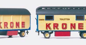 Damentoilette und Packwagen