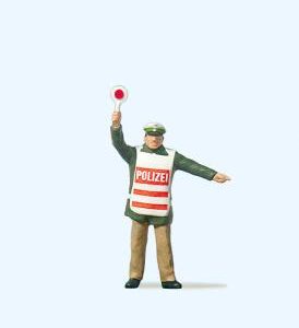 Polizist mit Warnweste